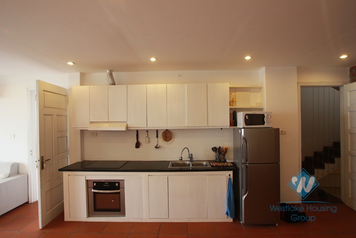 Beautiful lake view apartment for rent in Yen Phu village, Hanoi